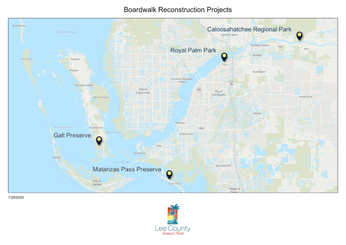 Lee commissioners award contract to repair four hurricane-damaged Parks & Recreation boardwalks